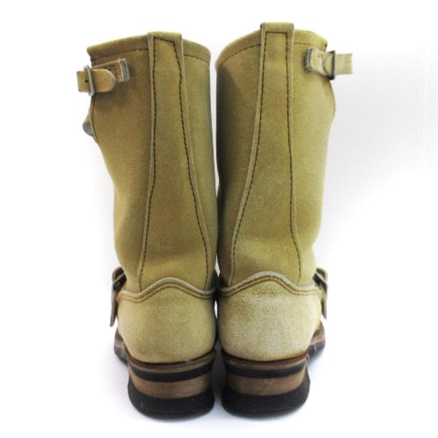 【中古】レッドウィング REDWING エンジニア ブーツ スエード 8268 PT91 ベージュ 6 1/2 24.5cm メンズ