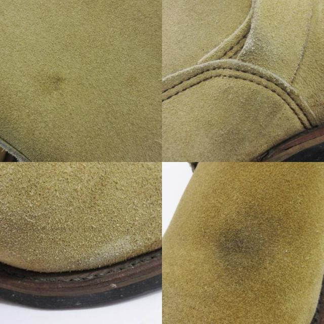 【中古】レッドウィング REDWING エンジニア ブーツ スエード 8268 PT91 ベージュ 6 1/2 24.5cm メンズ