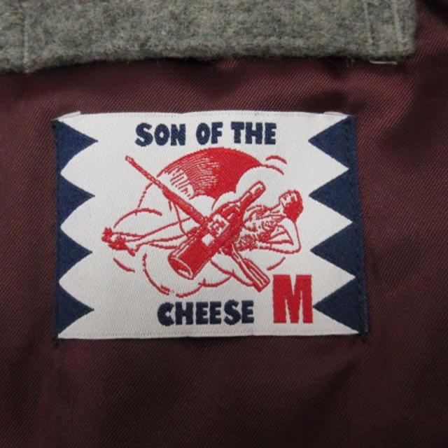 【中古】サノバチーズ SON OF THE CHEESE RAM PATCH WORK MA-1 ジャケット チェック パッチワーク グレー M 中古】サノバチーズ SON OF THE CHEESE RAM PATCH WORK MA-1