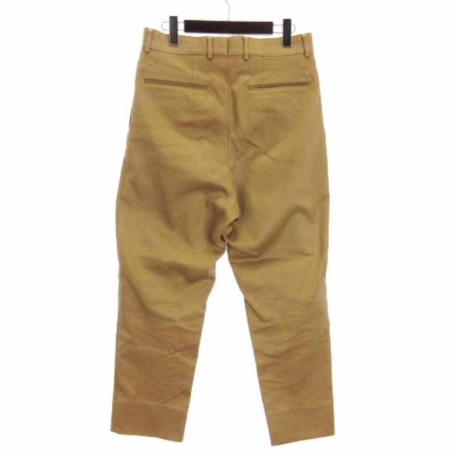 中古】ニート NEAT テーパード パンツ 2タック コットン ベージュ 44