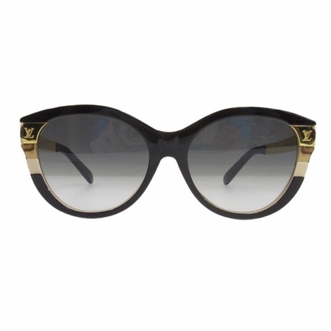 【中古】ルイヴィトン サングラス LV プティ スプソン・キャットアイ セルフレーム Z1857E ノワール 57□18 140