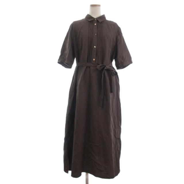 【中古】マッキントッシュ ロンドン ライトナチュラルタンブラー ワンピース G7J10-553-58 ブラウン 44 レディース