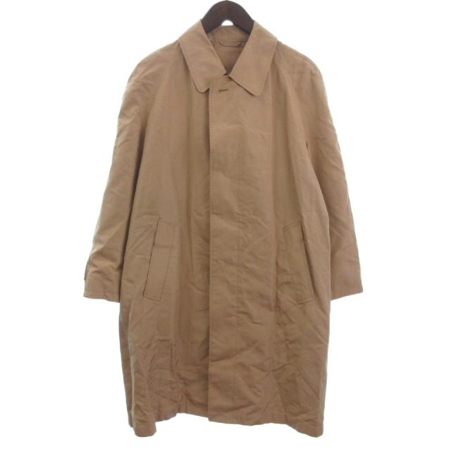 【中古】ヘルノ HERNO ステンカラーコート 裏地ホース柄 ベージュ 44 S位 ■ECT メンズ