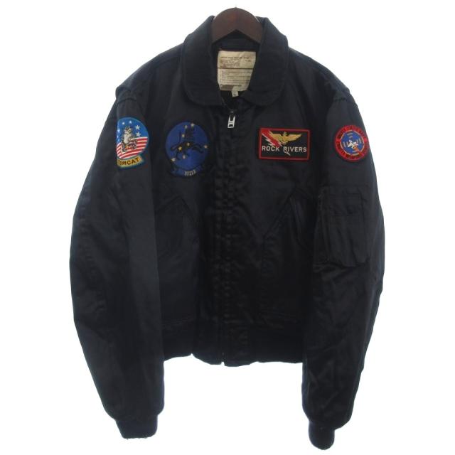 【中古】ISS INC社製 TYPE CWU 55/P タイタンクロス フライトジャケット USA製 黒 ブラック L ■ECT メンズ