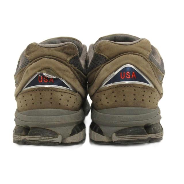 【中古】ニューバランス NEW BALANCE スニーカー MR2002CU USA製 カーキ系 US8.5 26.5cm メンズ