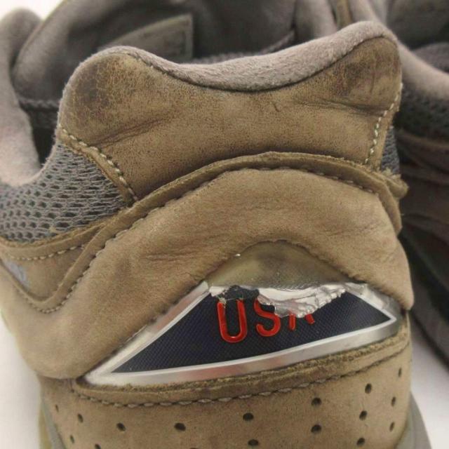 【中古】ニューバランス NEW BALANCE スニーカー MR2002CU USA製 カーキ系 US8.5 26.5cm メンズ