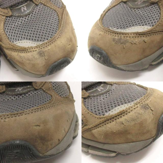 【中古】ニューバランス NEW BALANCE スニーカー MR2002CU USA製 カーキ系 US8.5 26.5cm メンズ