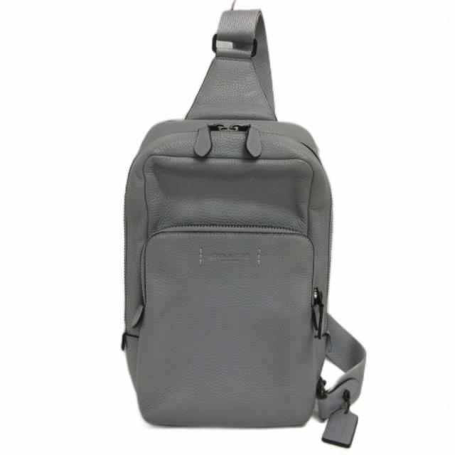 【中古】コーチ COACH ゴッサム パック ボディバッグ ワンショルダーバッグ C5331 ブルーグレー系 メンズ