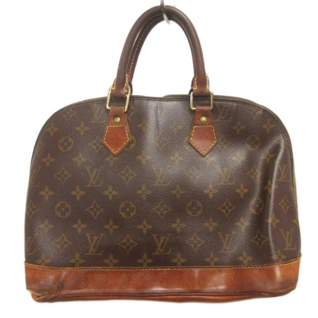 【中古】ルイヴィトン LOUIS VUITTON M51130 モノグラム アルマ ハンドバッグ ブラウン ジャンク レディース