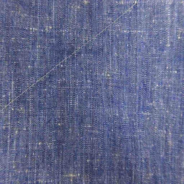 【中古】イッセイミヤケ ISSEY MIYAKE シャツ 半袖 ノーカラー ポケット コットン インディゴ S ■ECT メンズ_3