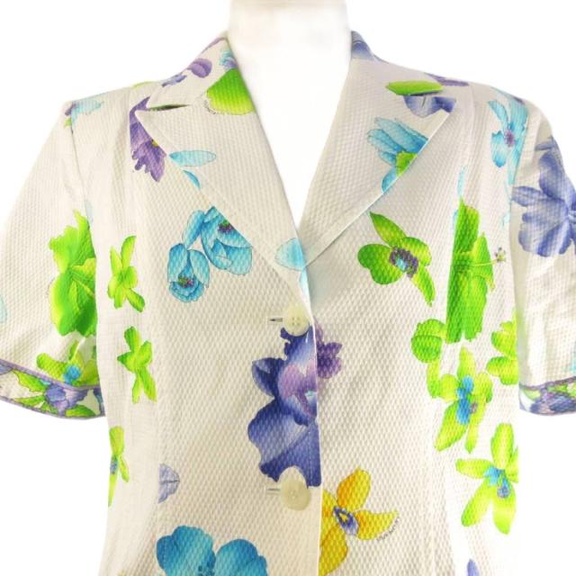 中古】レオナール LEONARD ファッション FASHION ジャケット 半袖 花柄