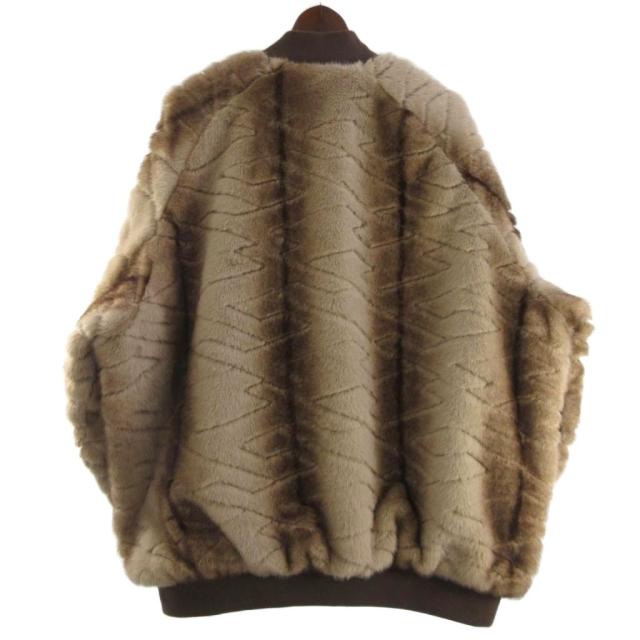 【中古】タイトブース TIGHTBOOTH TBPR 美品 25AW T QUILT FUR MA-1 ファージャケット ブルゾン 中綿 茶 ブラウン XL_1