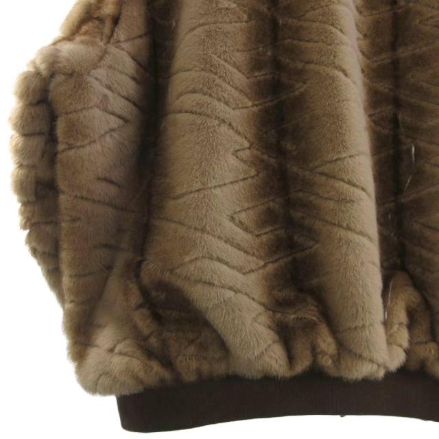【中古】タイトブース TIGHTBOOTH TBPR 美品 25AW T QUILT FUR MA-1 ファージャケット ブルゾン 中綿 茶 ブラウン XL_3
