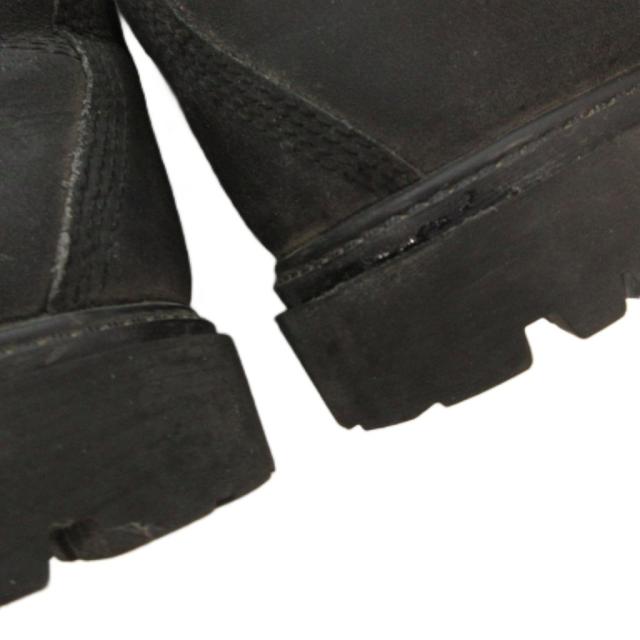 【中古】ティンバーランド Timberland ショートブーツ レースアップ レザー ロゴ 9.5 黒 ブラック