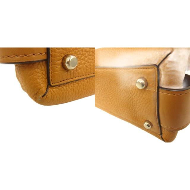 【中古】コーチ COACH キャリーオール ブルックリン ハンドバッグ ショルダー 2Way 金属プレート 56839 茶 ブラウン レディース