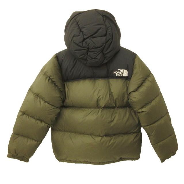 【中古】ザノースフェイス THE NORTH FACE ヌプシ ダウンジャケット ND92331 ナイロン M カーキ 黒 ブラック メンズ_1