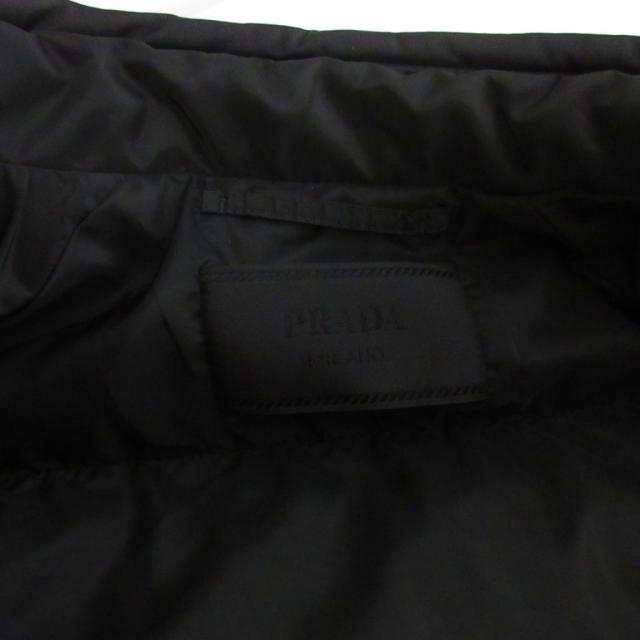 【中古】プラダ PRADA 24AW ダウンジャケット 三角プレート SGH068 R232 1060 ブラック 52 ☆AA★ メンズ