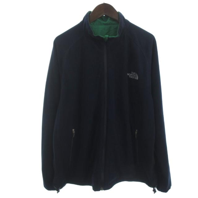 【中古】ザノースフェイス THE NORTH FACE ボレアリス リバーシブル ジャケット NP16921 ネイビー グリーン系 XL