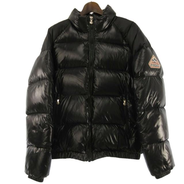 【中古】ピレネックス Pyrenex ヴィンテージミシック vintage mythic ダウンジャケット ワッペン ナイロン ブラック M