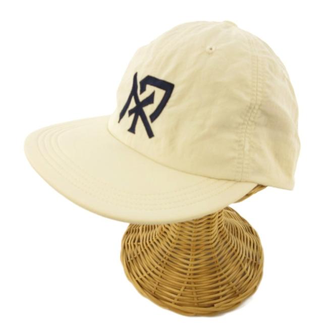 【中古】TWONESS HEIWA Shin Murayama 美品 SOFT BRIM 6 PNAEL CAP キャップ 帽子 オフホワイト メンズ