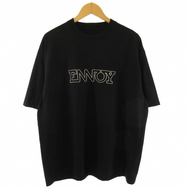【中古】ザエンノイプロフェッショナル 24SS Electric Logo EMB T-Shirt Tシャツ 半袖 ロゴ 黒 M メンズ
