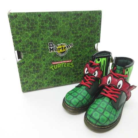 中古 Dr Martens キッズ ジュニア Ninja Turtles ニンジャ