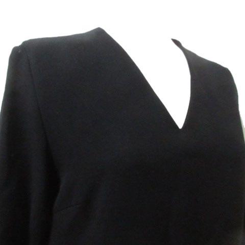 中古 ジーヴィージーヴィー G V G V ワンピース 黒 ブラック ひざ丈 長袖 Vネック 36 Sサイズ相当 X レディースの通販はau Pay マーケット ブランド古着のベクトル