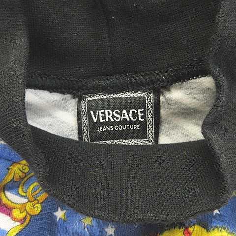 中古 ヴェルサーチジーンズ Versace Jeans Couture カットソー Tシャツ ロング 総柄 ストライプ ヴィンテージ 青 紫 白 黒 Sの通販はau Pay マーケット ブランド古着のベクトル