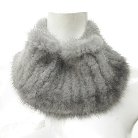 中古 バーニーズニューヨーク Barneys New York 美品 ミンクファースヌード マフラー 毛皮 Stretch Fur グレー 系の通販はau Pay マーケット ブランド古着のベクトル