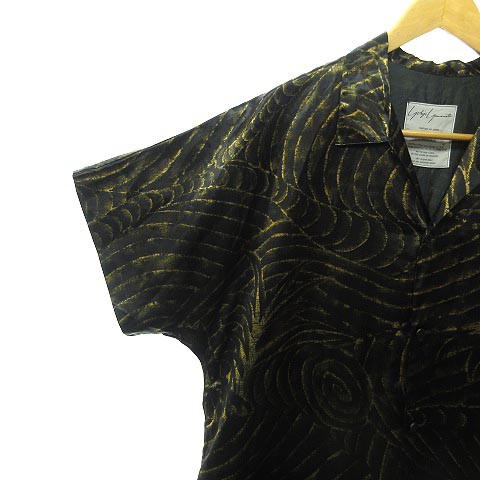 中古 ヨウジヤマモト Yohji Yamamoto 80 S アーカイブ 旧タグ ワンピース ロング 羽織 総柄 黒 ブロンズ系 Mの通販はau Pay マーケット ブランド古着のベクトル