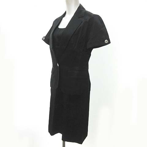 中古 バーバリー Burberry セットアップ ワンピース ジャケット 麻混 半袖 黒 40 13 レディースの通販はau Pay マーケット ブランド古着のベクトル