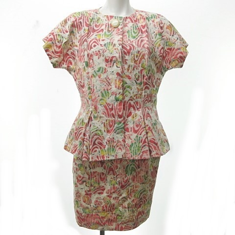 中古 クリスチャンディオール Christian Dior ヴィンテージ セットアップ スカート スーツ 花柄 総柄 白 ピンク 13 国内正規品の通販はau Pay マーケット ブランド古着のベクトル