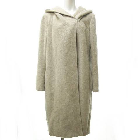 中古】マックスマーラ MAX MARA 白タグ シャギー フーデッド ロング