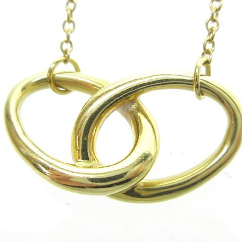 TIFFANY ＆ Co. ティファニー ダブルループネックレス K18 中古品 ...