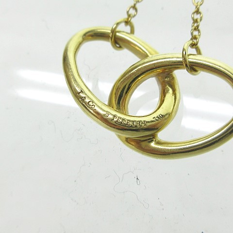 中古】ティファニー TIFFANY & CO. 750 K18 ダブルループ ネックレス