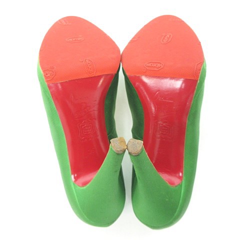 中古】クリスチャンルブタン Christian louboutin サテン パンプス