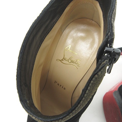 中古】クリスチャンルブタン Christian louboutin 金釦 スエード