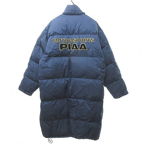 中古】ピア PIAA ダウンコート ジャケット レーシング ロゴ ワッペン