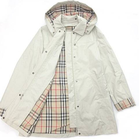 中古】バーバリー ロンドン BURBERRY LONDON ゴム引き ステンカラー