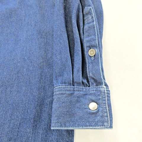 RAF SIMONS ラフシモンズ 19ss Carry Over Denim Shirt キャリーオーバーロゴパッチデニムシャツジャケット インディゴブルー