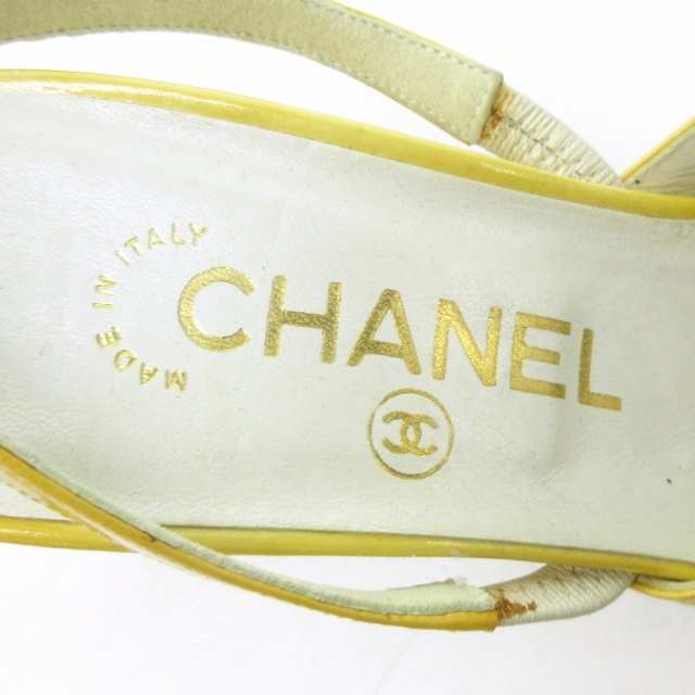 中古】シャネル CHANEL ミュール サンダル ココマーク ハイヒール