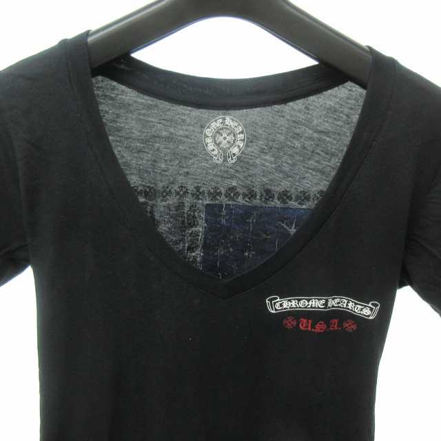 中古】クロムハーツ CHROME HEARTS Ｔシャツ カットソー 半袖 星条旗