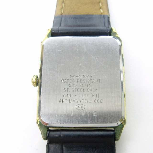 中古】セイコー SEIKO 7N01-5060 腕時計 ウォッチ ANTIMAGNETIC 60G