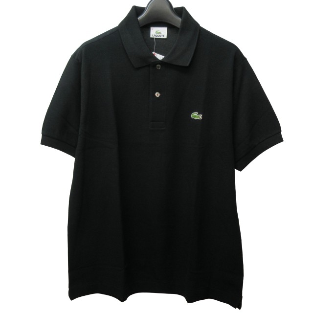 中古】未使用品 ラコステ LACOSTE タグ付 ポロシャツ 半袖 鹿の子 ロゴ