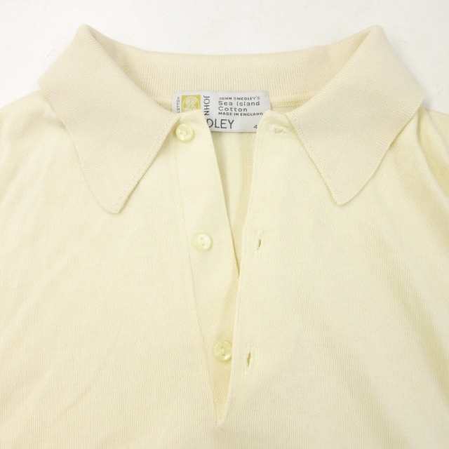 中古】ジョンスメドレー JOHN SMEDLEY 美品 英国製 ニット ポロシャツ