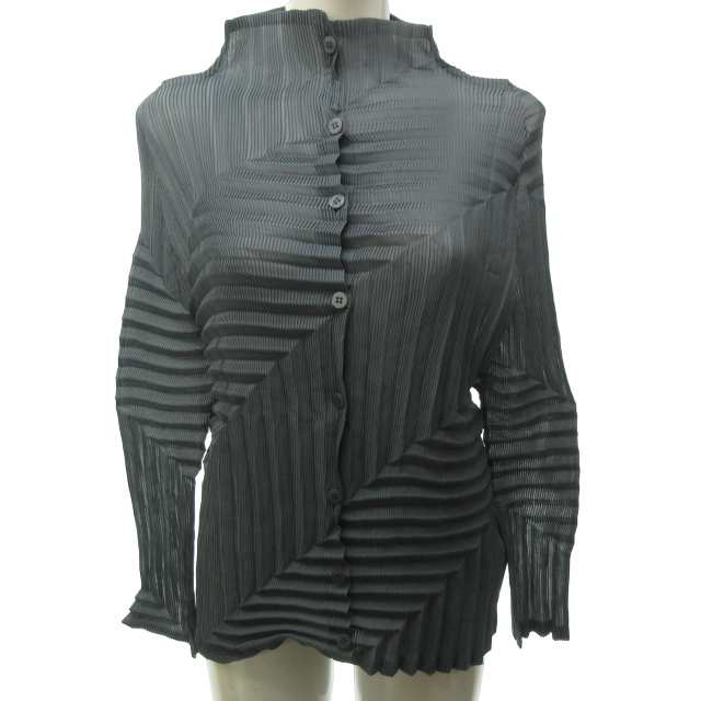 中古】ミーイッセイミヤケ me ISSEY MIYAKE 15AW 美品 斜め プリーツ