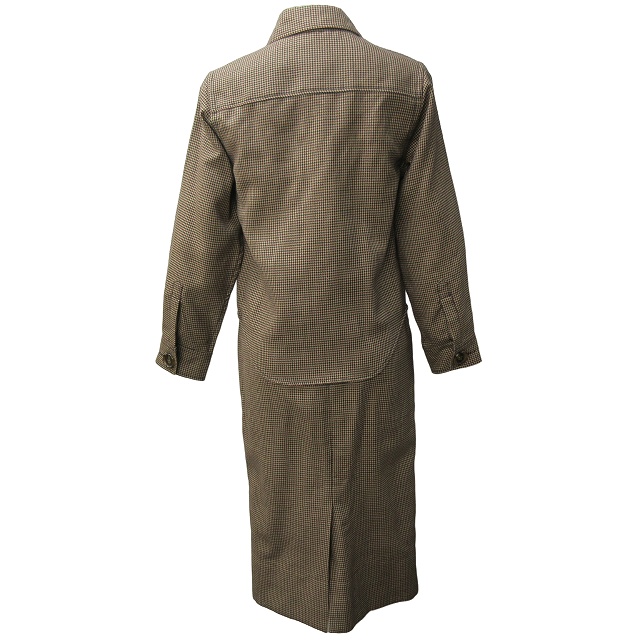 【美品】マディソンブルー CPO WOOL GRENCHECK シャツ　３ マディソンブルー＊ウール CPOシャツ ジャケット カーキ 00