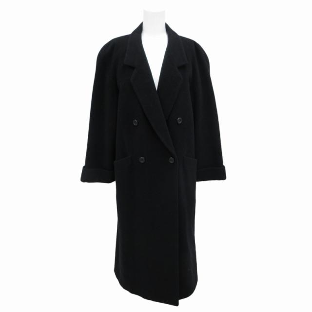 【中古】バーバリーズ Burberrys 90's ヴィンテージ ダブルチェスターコート ウール カシミヤ混 9AB2 M 紺の通販は 11,800円