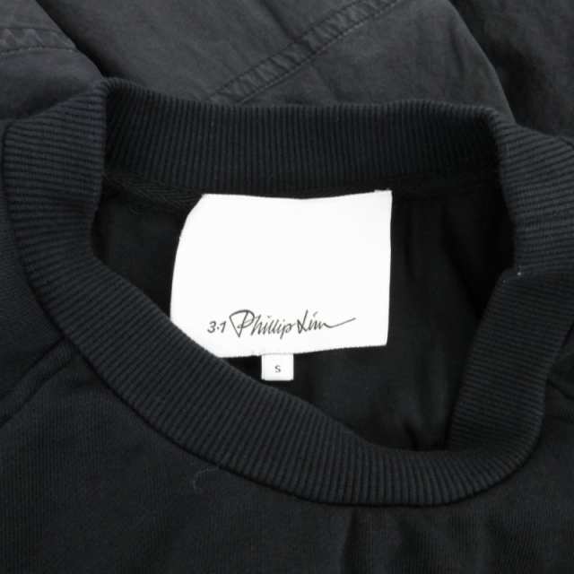 【中古】3.1 フィリップリム 3.1 phillip lim 切替スウェットワンピース シャツ ブラウス S IBO55の通販は