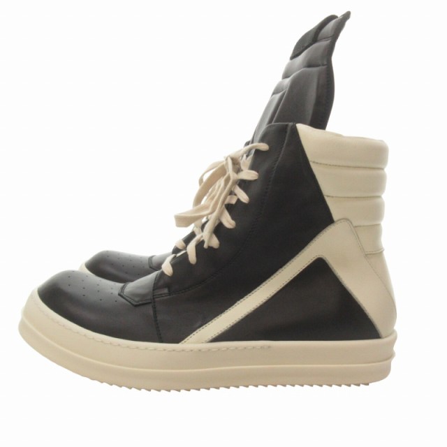 【中古】未使用品 リックオウエンス Rick Owens ジオバスケット ハイカットスニーカー レザー RU15F7894 44 約29.0cm